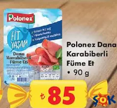 POLONEZ DANA KARABİBERLİ FÜME ET 90 G POLONEZ DANA KARABİBERLİ FÜME ET 90 G